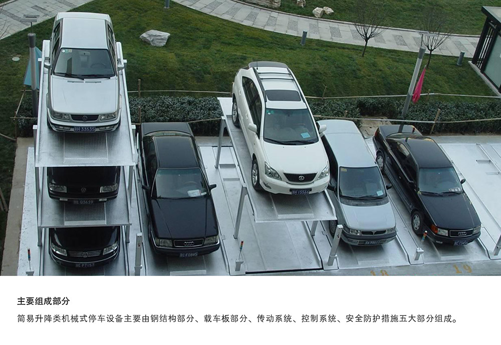 重庆PJS4D3四层地坑简易升降立体车库主要组成部分.jpg