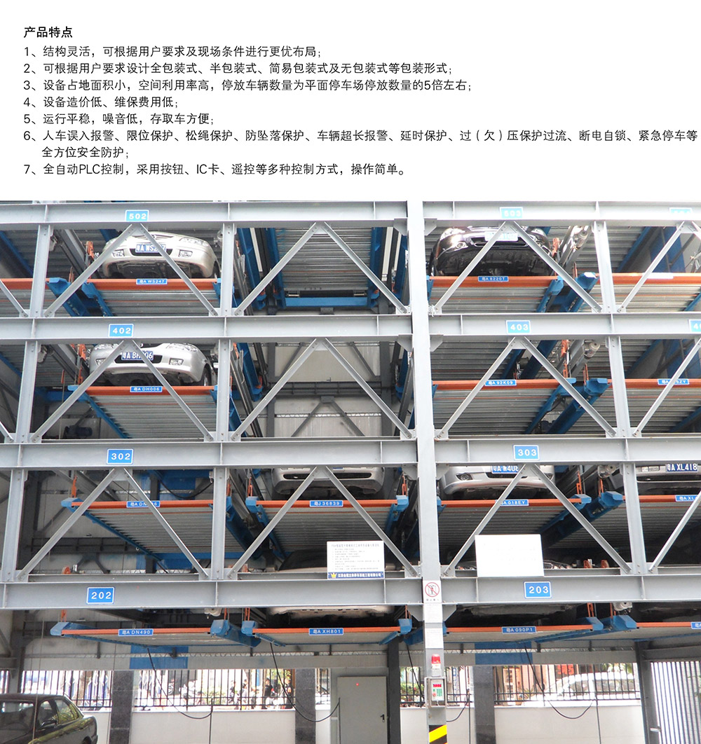 重庆负一正三地坑PSH4D1四层升降横移立体车库产品特点.jpg
